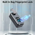 thumbnail image 4 of Small Keyless Fingerprint Lock, Built In Design Fingerprint Lock 3.7V  for Travel Trip Outdoor Gray,White,Gold, 4 of 7