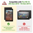 thumbnail image 2 of Funda Fintie SlimShell para tablet Amazon Fire HD 10, color negro, 2 of 9