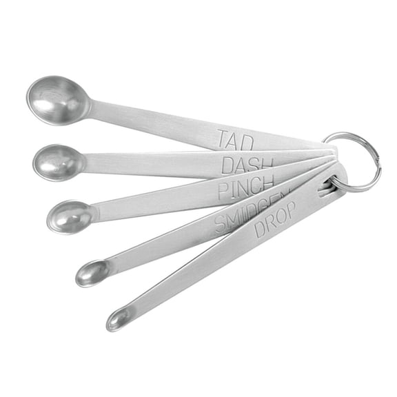 LEORX Measuring Spoons 5Pcs Set Stainless Steel For Baking And Cooking With Space Saving