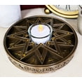 thumbnail image 2 of Greek Astrological Horoscopes Zodiac Pentagram Alchemy Votive Candle Holder, 2 of 7