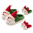 thumbnail image 5 of Christmas Santa Memory Foam House Slippers for Women Men Woman Cozy Fuzzy Bedroom Home Shoes Indoor, 5 of 6