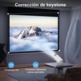 thumbnail image 5 of ORYU Proyector portatil, Mini Proyector 4k 1080p Full HD, Android 11 Bluetooth 5.1, 2.4G/5G WiFi 6, 10000 Lúmenes, para el Smartphone/PC/Laptop/PS4（con Línea de Alta Definición）, 5 of 5