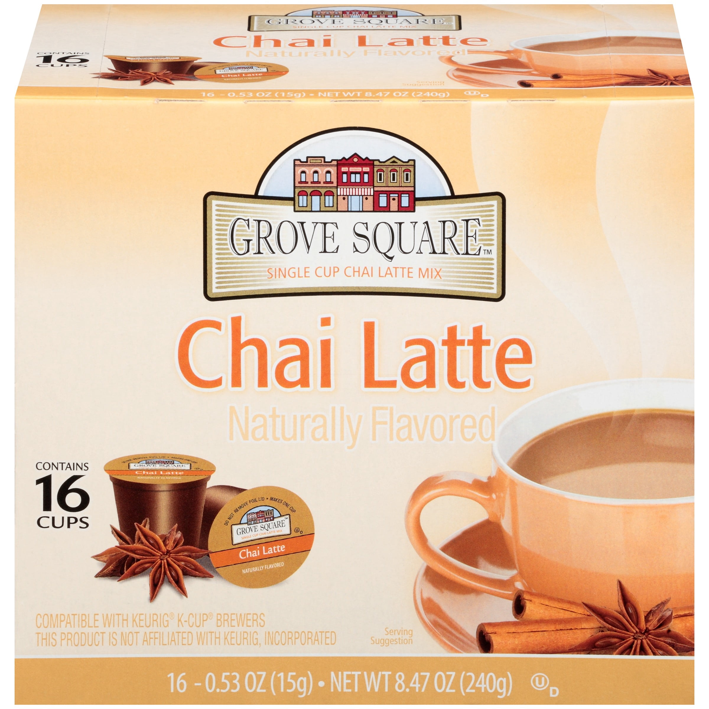Grove Square Chai Latte Tea 8.47 oz Box 