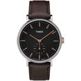 thumbnail image 1 of Timex TW2R38100 Men's Fairfield Black Dial Leather Strap Watch, 1 of 3