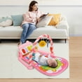 thumbnail image 5 of Baby Play Mat, Caveen Activity Gym Play Mat Center with Musical Play Piano and Hanging Rattles Toys, for Infants 0-12 Months, Pink, 5 of 7