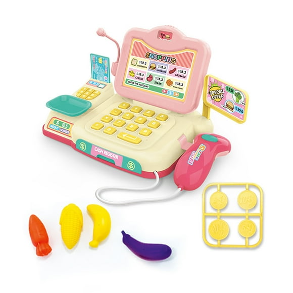 PVCS Children's Educational Supermarket Shopping Toys With Coin Toys And Merchandise Gift for Kids