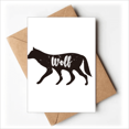 thumbnail image 1 of Wolf Cartes de Vœux Animal Noir et Blanc Vous Tes Invités Invitations, 1 of 3