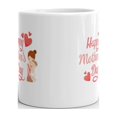 thumbnail image 3 of Happy Motherâ€™s Day Mom Holding Baby Hearts Coffee Tea Ceramic Mug Office Work Cup Gift 15 oz, 3 of 3