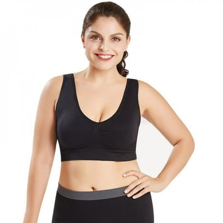 

SweetCandy Sports Bras For Women Seamless Comfortable Yoga Bra With Removable Pads