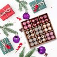 thumbnail image 1 of Christmas 3CM-72PCS Electroplated Set Christmas Tree Pendant Kraft Paper Box Decorations, 1 of 5