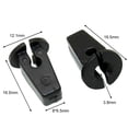 thumbnail image 4 of KERISTE 20Pcs Car Wheel Arches Bumpers Panels Shields Lock Nut Clips for Golf 6N0809966A, 4 of 8