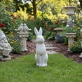 thumbnail image 2 of Urban Terracotta Sitting Rabbit Figurine Distressed Finish Gray, 2 of 8