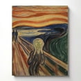 thumbnail image 4 of The Scream by Edvard Munch Canvas Print, Scream Decor, Famous Paintings Wall Art, Scream Wall Art, Edvard Munch Print , Ready To Hang for Living Room Home Wall Décor 16x20, 4 of 7