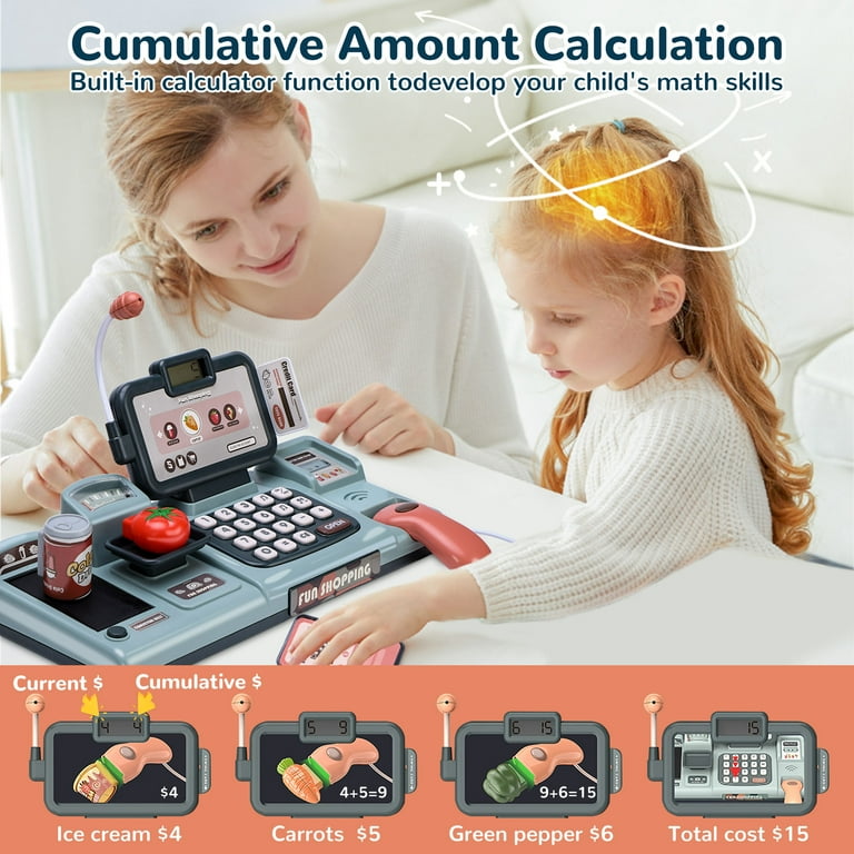 Play cash register hotsell with scanner online
