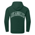 thumbnail image 3 of Caqnni Men's Fashion Sweatshirt Cotton Comfy Hooded Sweatshirt With Pocket Soft Hoodie Letter Printing Pullover Sweatshirts For Men (S,Green), 3 of 5