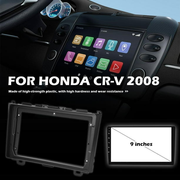 Marco de montaje de panel de salpicadero de radio estéreo de coche doble 2 DIN para HONDA CR-V 2008
