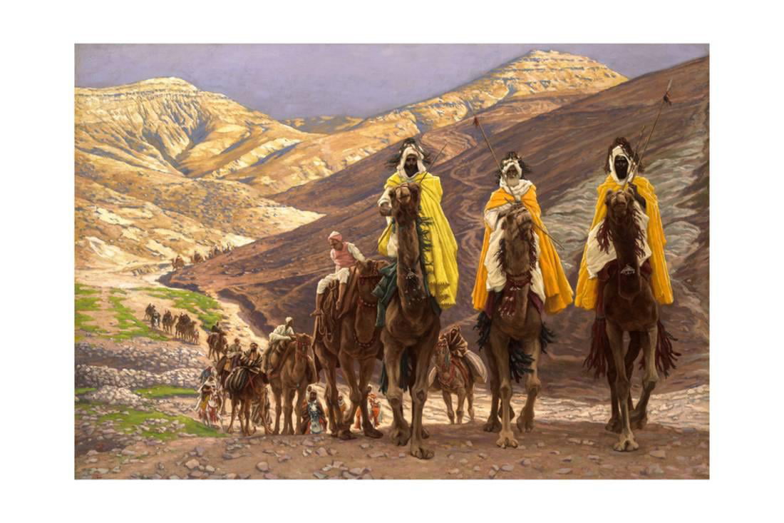 Journey of the Magi, C.1894 Three Wise Men Nativity Bible Story