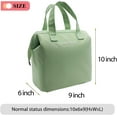 thumbnail image 2 of Mziart Insulated Lunch Bag for Women Men, Aesthetic Lunch Box Containers Cute Lunch Tote Reusable Thermal Bento Cooler Bag for Work Office Picnic Travel (Light Green), 2 of 7