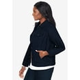thumbnail image 3 of Jessica London Women's Plus Size Classic Cotton Button Down Denim Jean Jacket, 3 of 5