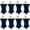 Navy Blue, variant on 8 Pack Cocktail Table Covers 32x43 Inch Fitted Stretch Spandex Square Corners White Table Cover High Top Cocktail Round Tablecloth for Party, Wedding, Birthday, Banquet(White)