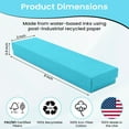 thumbnail image 2 of Novel Box 12 Pack Light Blue Cardboard Cotton Filled Jewelry Gift Boxes 8x2x0.87 Inches with Lids, 2 of 7