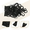 thumbnail image 3 of 8pcs 24" 61cm Black 4 Clips in Hair Extensions Full Head Long Curly Synthetic Women Hair Wigs, 3 of 7