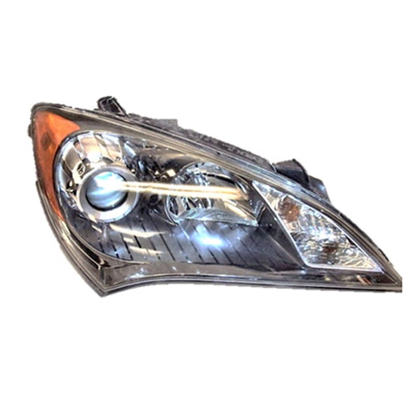 KAI New OEM Replacement Passenger Side Headlight Assembly, Fits 2010-2012 Hyundai Genesis Coupe