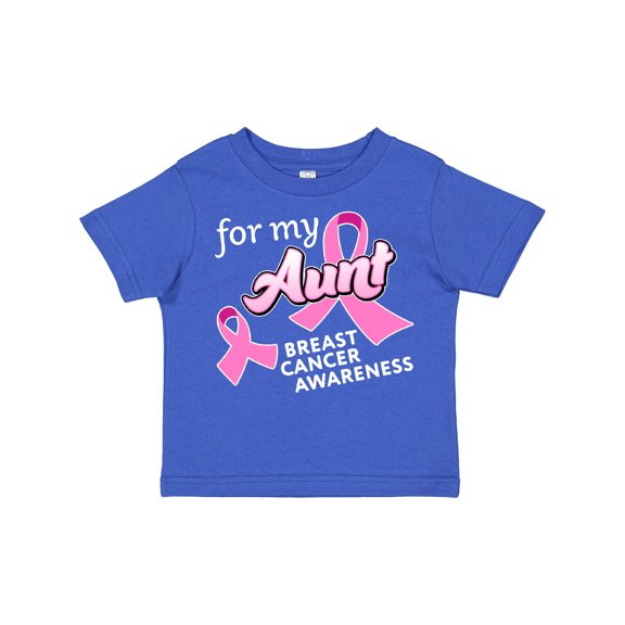 Inktastic For My Aunt - Breast Cancer Awareness Boys or Girls Toddler T-Shirt