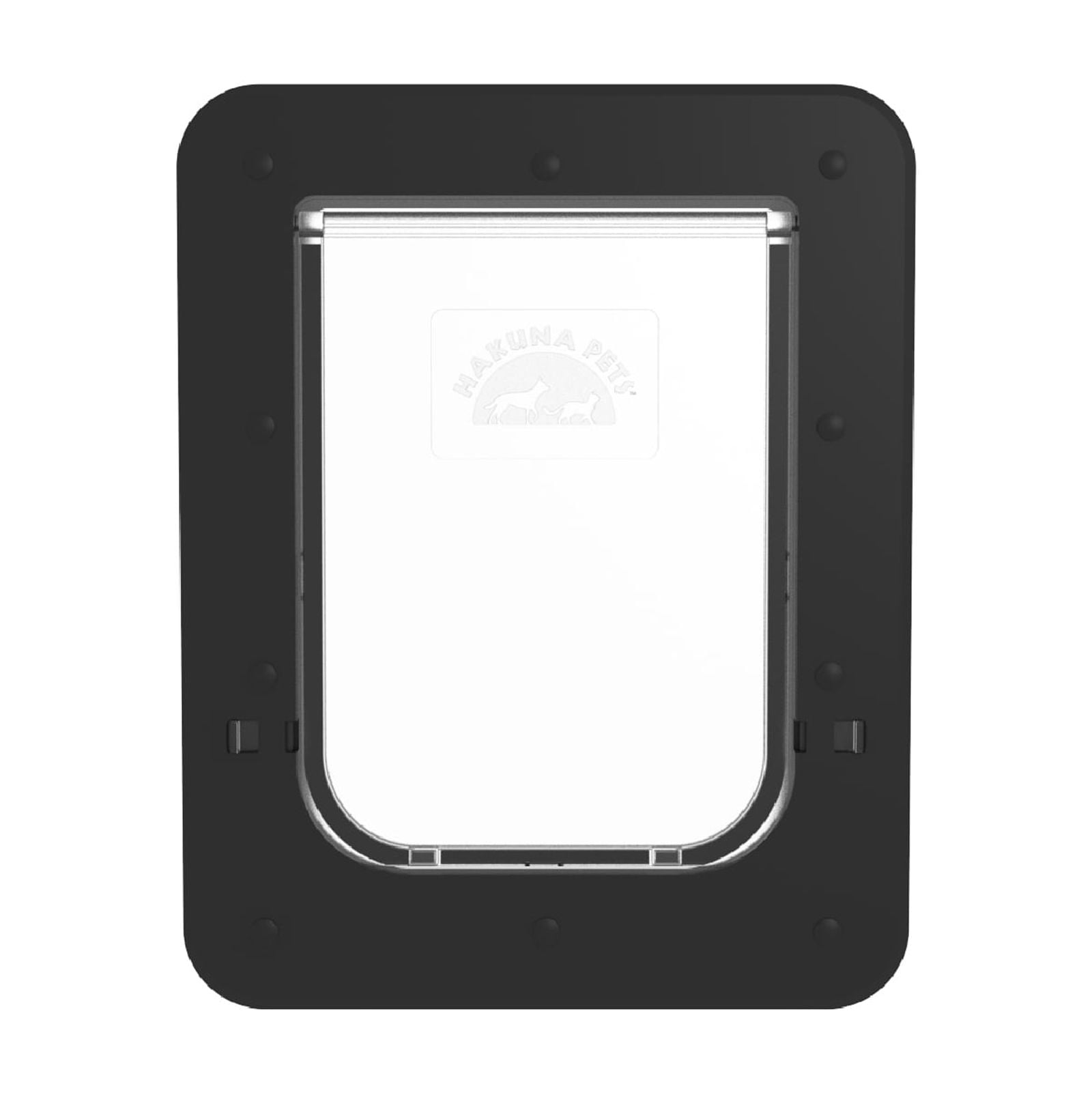 Hakuna Pets Super Tough Small Pet Door Screens, Doors up to 2.17" Thick, for Pets up to 20 lb, Black