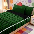 thumbnail image 3 of Erosebridal Mid-Century Stripes Zipper Full Size Comforter Sets with Fitted Sheet and 2 Pillowcases,Abstract Geometric Lines Zipper Bedding Set,Black Reversible,4 Pieces, 3 of 7