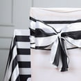 thumbnail image 5 of BalsaCircle 5 Black White Satin Stripe Chair Sashes Party Ceremony Decorations, 5 of 8