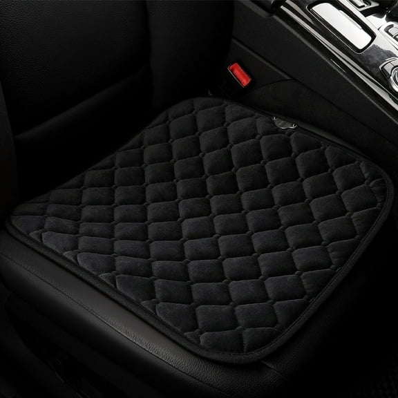 USB Car Seat Heater, 12V/24V Universal Heated Cushion Pad with Soft Cover for Truck Driver Office Chair Winter Warmth(Black)