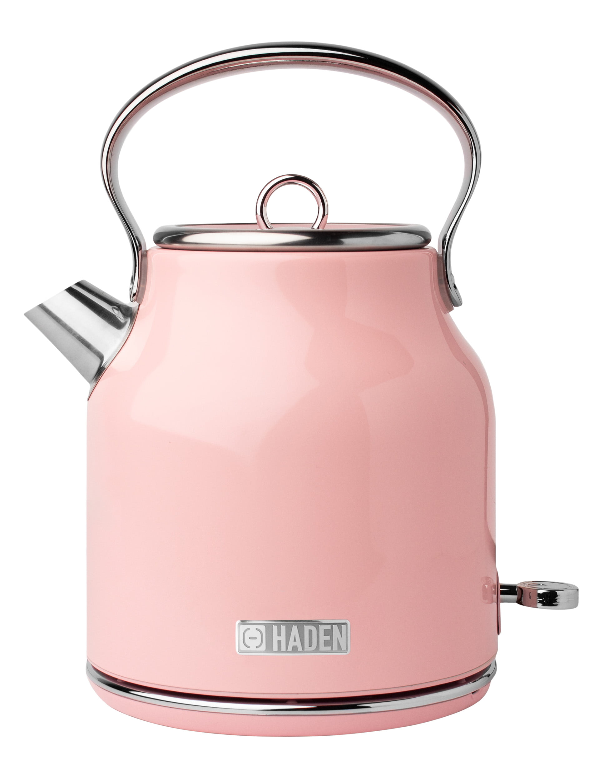 Haden Heritage 1.7 Liter (7 Cup) Stainless Steel Electric Kettle, English Rose