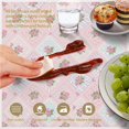 thumbnail image 6 of Pioneer Flower Floral Print Pattern Round Tablecloth 60 X 60 Inch, Wrinkle Resistant Wipeable Table Cloth for Kitchen Dining Picnic Patio Party, 6 of 6