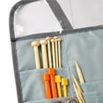 thumbnail image 4 of Oxford Cloth Storage Roll Compartment Storage Fabric Sewing Kit Foldable Needle Organizer Roll Translucent Pocket Pin Container Bag for Home, 4 of 9