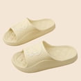 thumbnail image 5 of Womens Beige Cute Puppy Slide Sandals EVA Platform Comfy Quilted Footbed Waterproof Slides for Pool Beach Indoor Outdoor,Size 3.5-5, 5 of 7