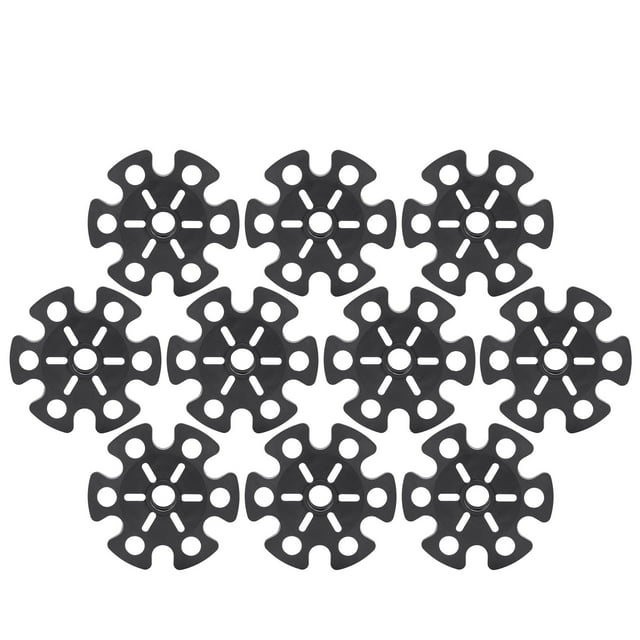 10 Pcs Accessoires de Bâtons de Randonnée Alpenstock Support de Neige en Caoutchouc 85mm Plateau de Boue Noir