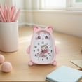 thumbnail image 2 of REGALWOVEN Lovely Alarm Clock, Non-Tick Movement, Kitten-Shape Design, Compact Size for Bedroom Pink 4.1"L x 1.6"W x 5.5"H, 2 of 4