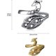 thumbnail image 2 of 2 Piezas de Bucle de Tejer Ajustable, Bucle de Gancho de Tejer, Anillo de Metal con Dedo Abierto en Forma de Pavo Real, Guía de Hilo, Soporte para Dedo para Tejer, Dedal para Accesorios de Manualidade, 2 of 5