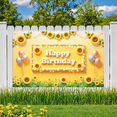 thumbnail image 4 of Sunflower Decor Happy Birthday Banner Decorative Design for Birthday Party Outdoor Party Celebration, 4 of 7