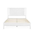 thumbnail image 6 of Christiana 49" Platform Bed Frame Queen with Headboard, Rustic, Solid Wood, White, 6 of 15