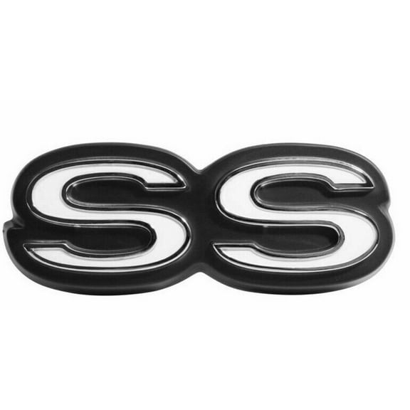 Trim Parts "SS" Rear Panel Emblem 1968-1969 Chevy II Nova Models