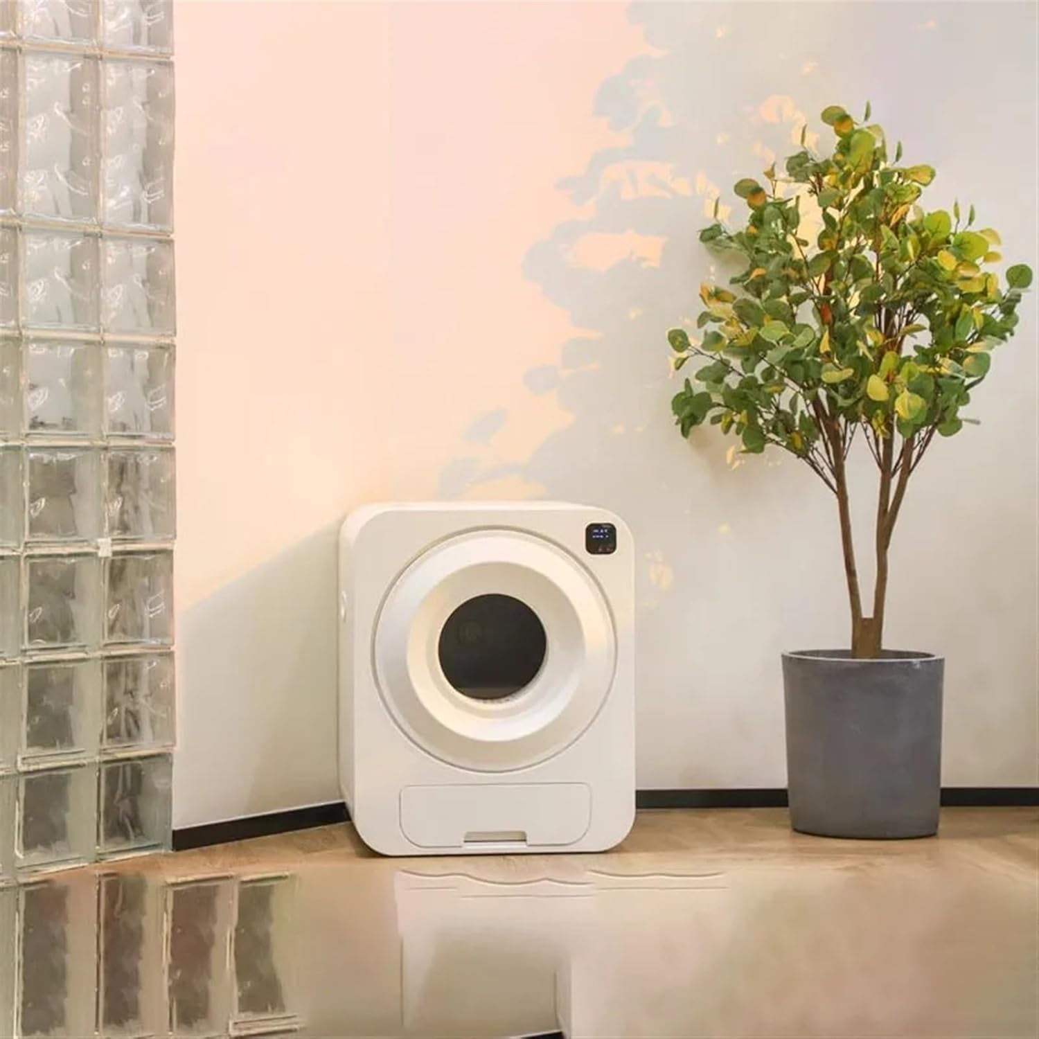 RKXQT Brain Power Cat Toilet Advanced Design Semi-enclosed Sterilize Cat Litter Tray Deodorization Home Wc Para Gatos Pet Product LVBK