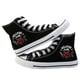 thumbnail image 2 of Anime Stranger Things temporada 4 Cosplay zapatos de lona Dustin HellFire Club zapatillas Casual plataforma alta zapatos transpirables niño niñanegro 437 Deng Xun unisex, 2 of 2