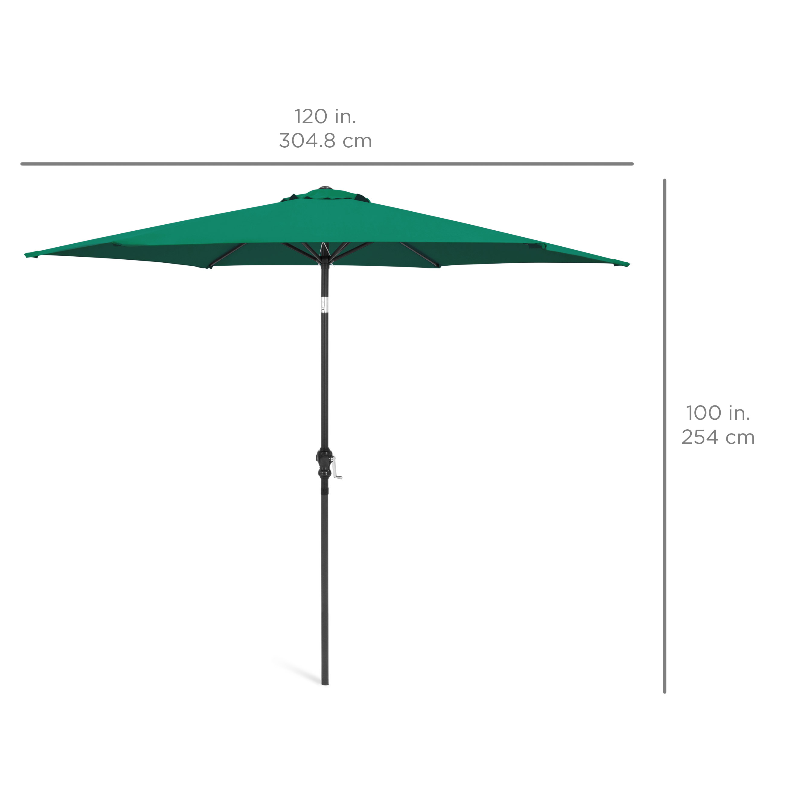 Table Compatible Easy Push Button Tilt Tan Best Choice Products 10ft Outdoor Steel Market Backyard Garden Patio Umbrella W Crank 6 Ribs