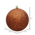 thumbnail image 2 of Vickerman 4.75" Copper Sequin Ball Ornament, 4 per Bag, 2 of 5