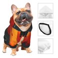 thumbnail image 3 of Fotbe Retro Space Rocket Launch Sudadera con Estampado para Perros Pequeños – Suéter con Capucha para Mascotas, Tela Suave de Forro Polar con Bolsillo-X-Large, 3 of 7