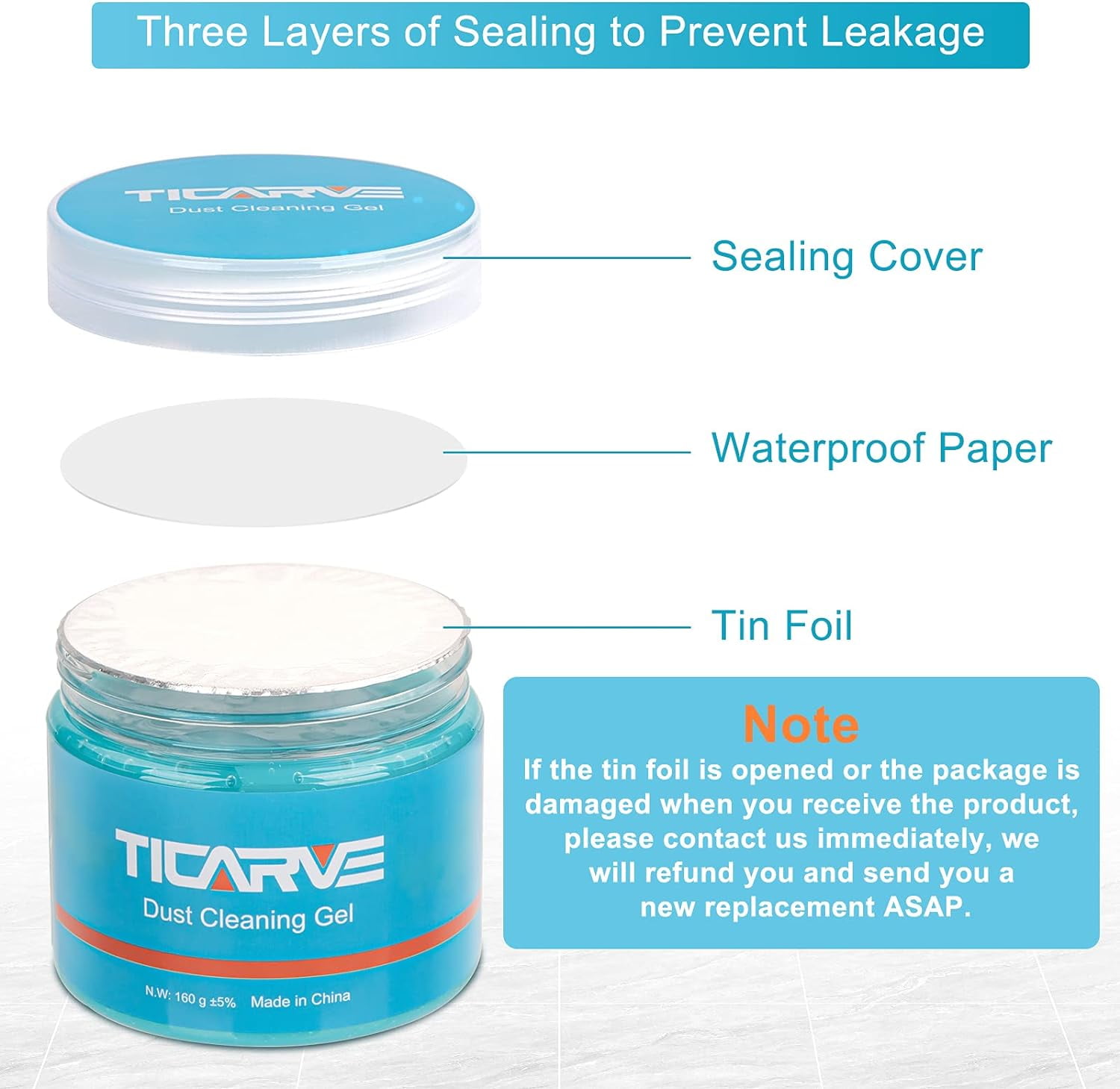 TICARVE Cleaning Gel for Car Detailing Putty Auto Cleaning Putty