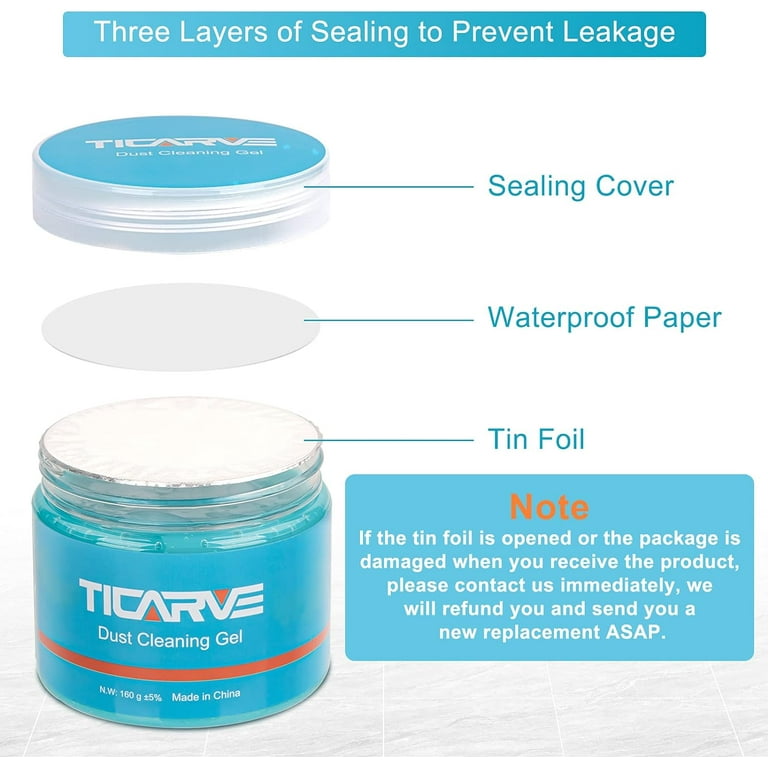 TICARVE Cleaning Gel for Car Detailing Tools Dust Removal Cleaner