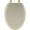 thumbnail image 3 of Mayfair Cameron Elongated Enameled Wood Toilet Seat in Bone Never Looosens and Removes for Easy Cleaning, 3 of 5